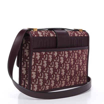 Christian Dior Oblique 30 Montaigne Flap Bag Burgundy 3 of 9