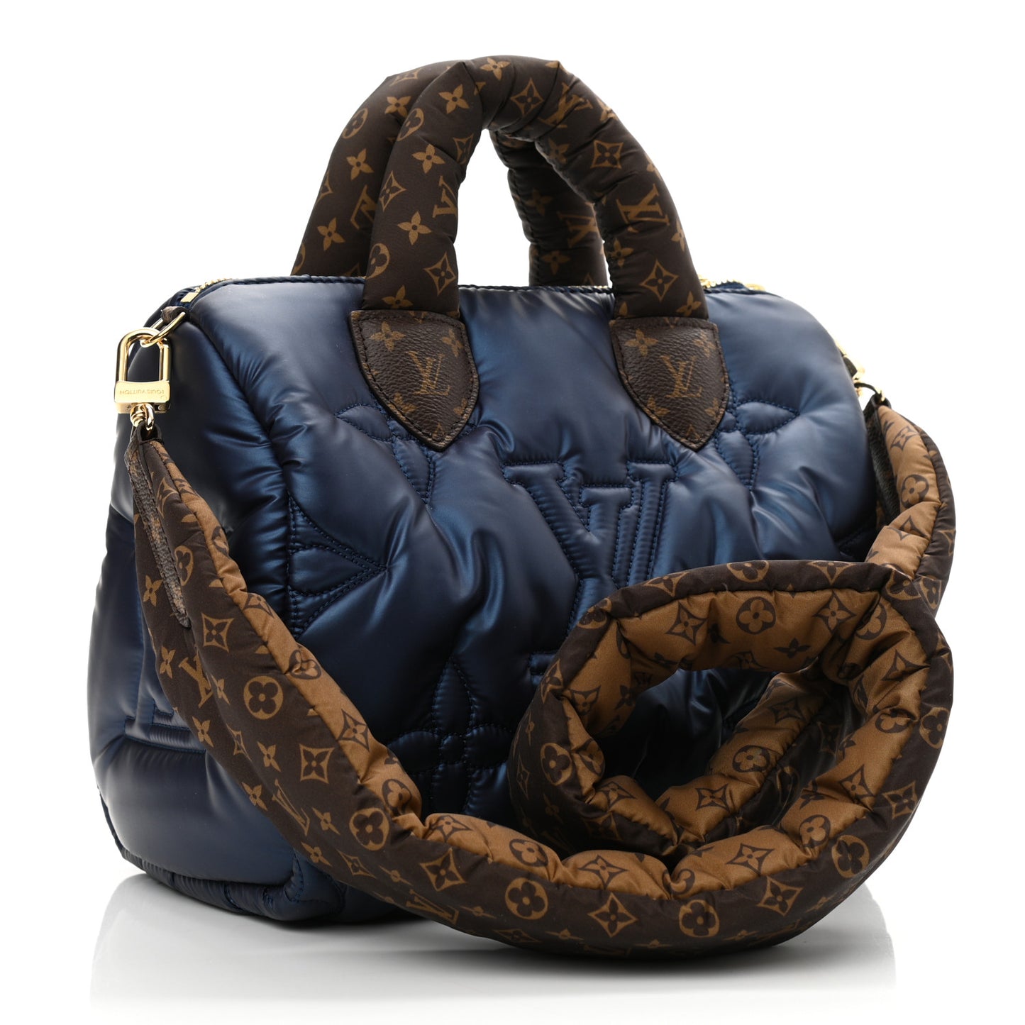 Econyl Mini Monogram Pillow Speedy Bandouliere 25 Navy