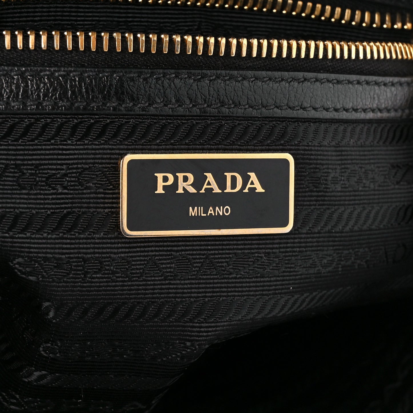 Glace Calf Logo Crossbody Black