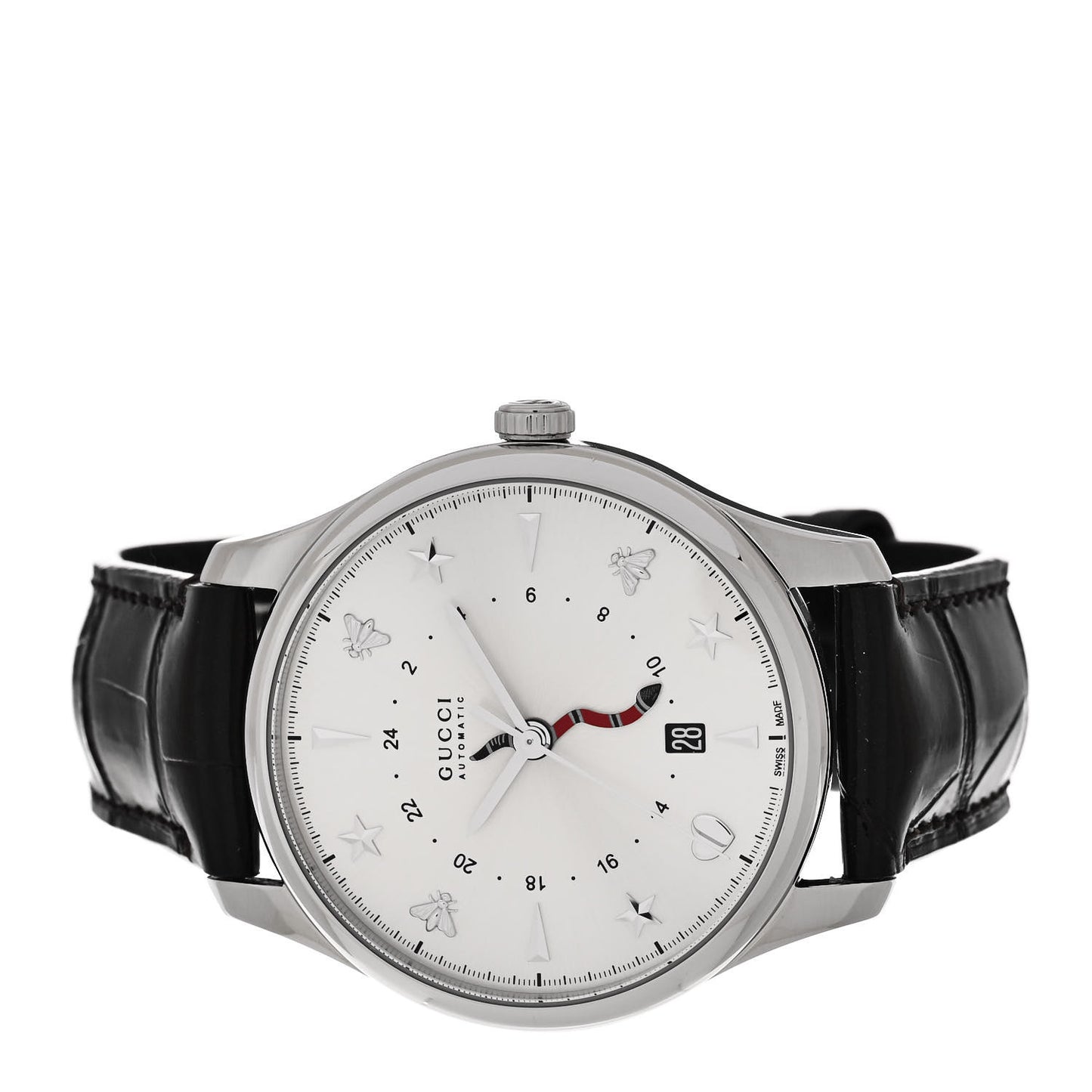 Stainless Steel Alligator 40mm G-Timeless Snake Hand Automatic Watch