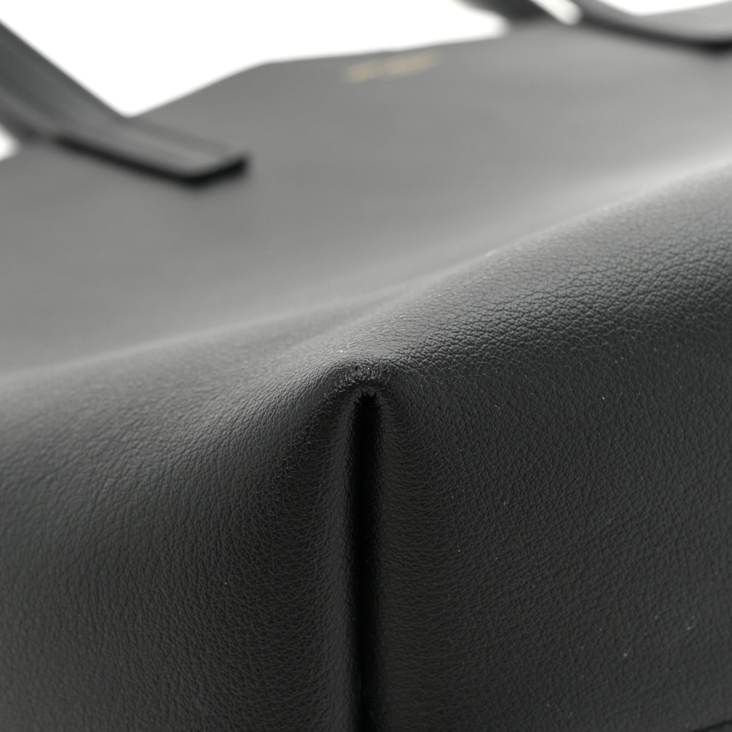 Calfskin Large Shopping Tote Black