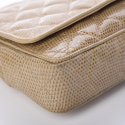 Chanel Lizard Small Square Flap Beige 9 of 25