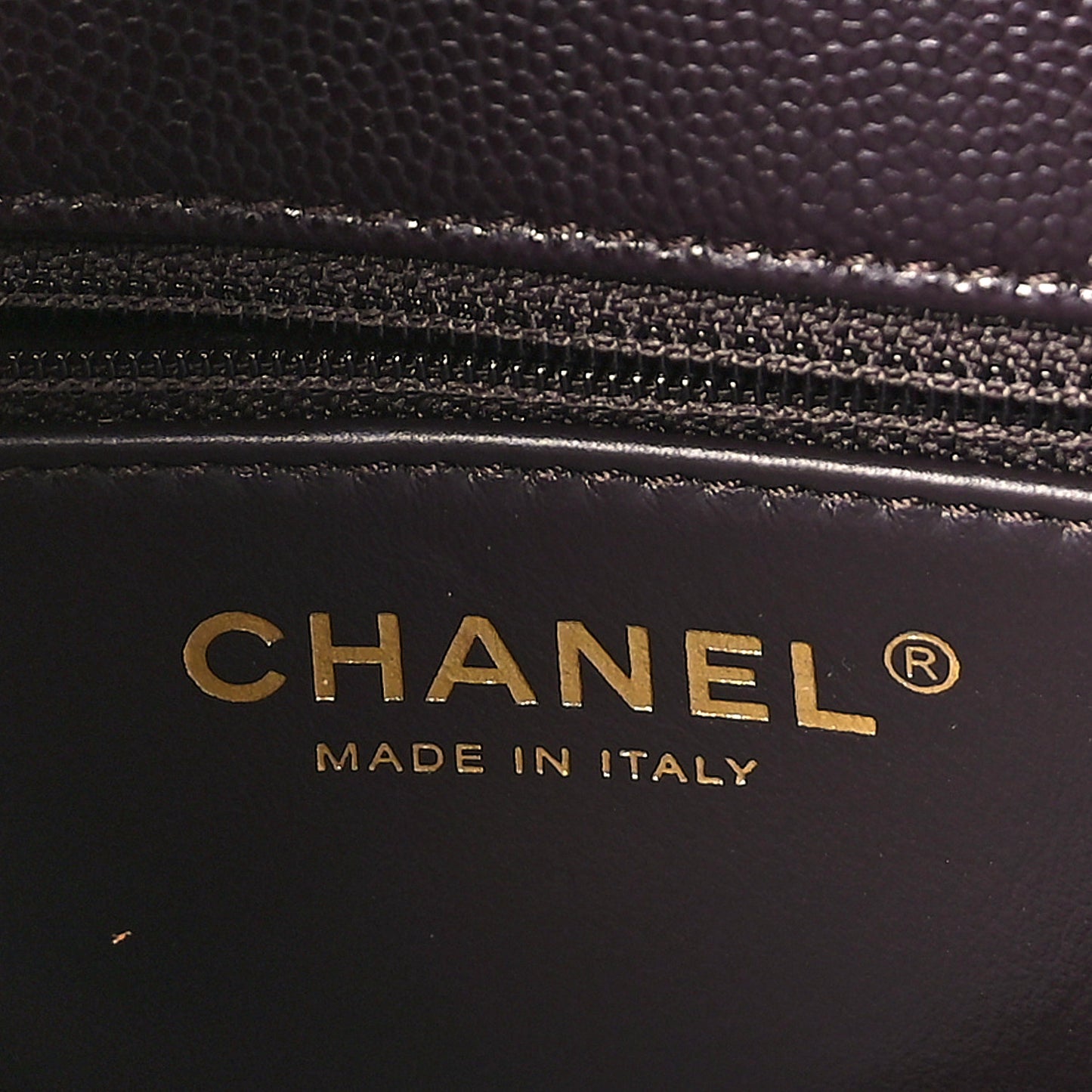 Caviar Quilted Small Coco Handle Flap Dark Brown