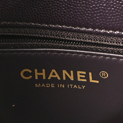 Chanel Caviar Quilted Small Coco Handle Flap Dark Brown 6 of 9