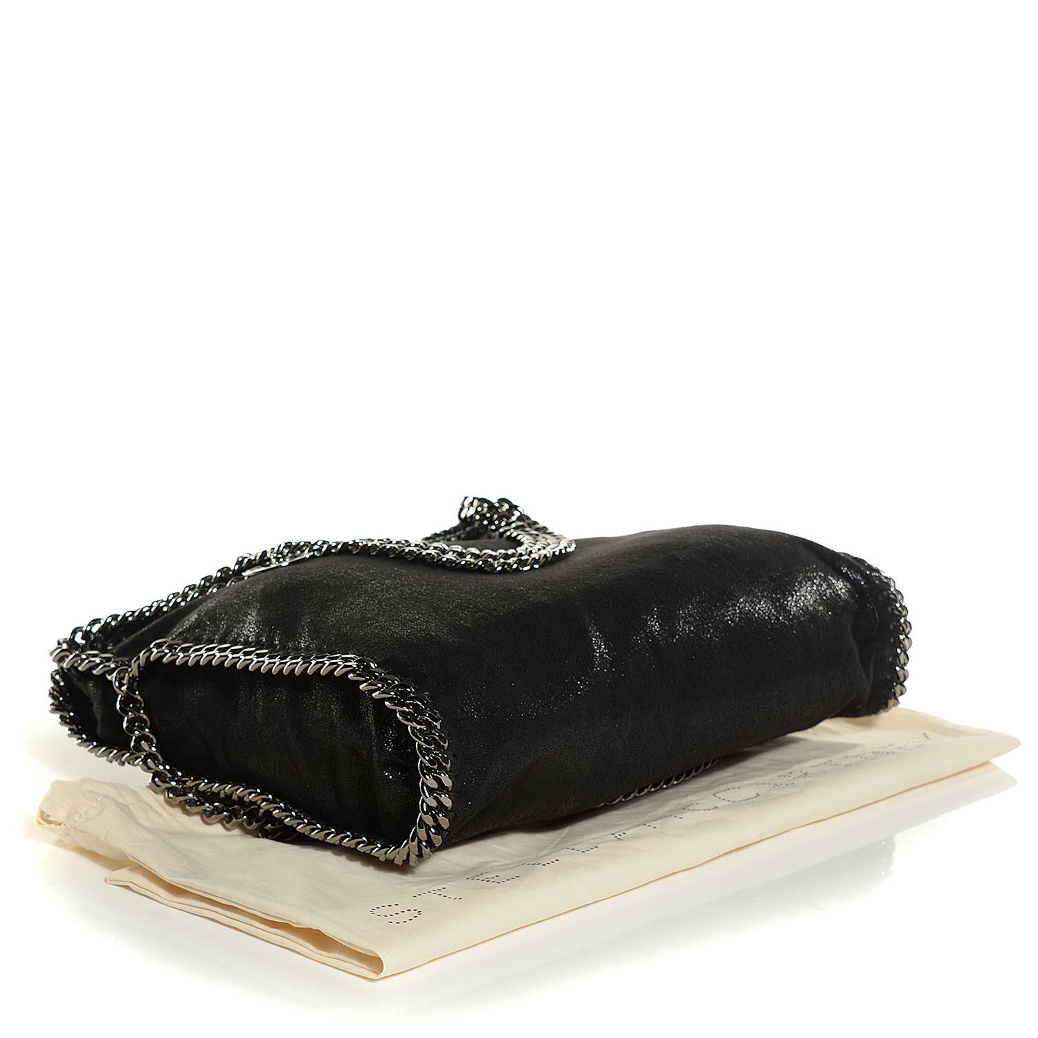 Stella McCartney Shaggy Deer Falabella Fold Over Tote Black 4 of 9