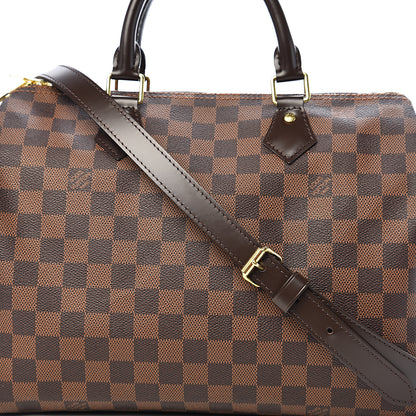 Louis Vuitton Damier Ebene Speedy Bandouliere 30 9 of 9