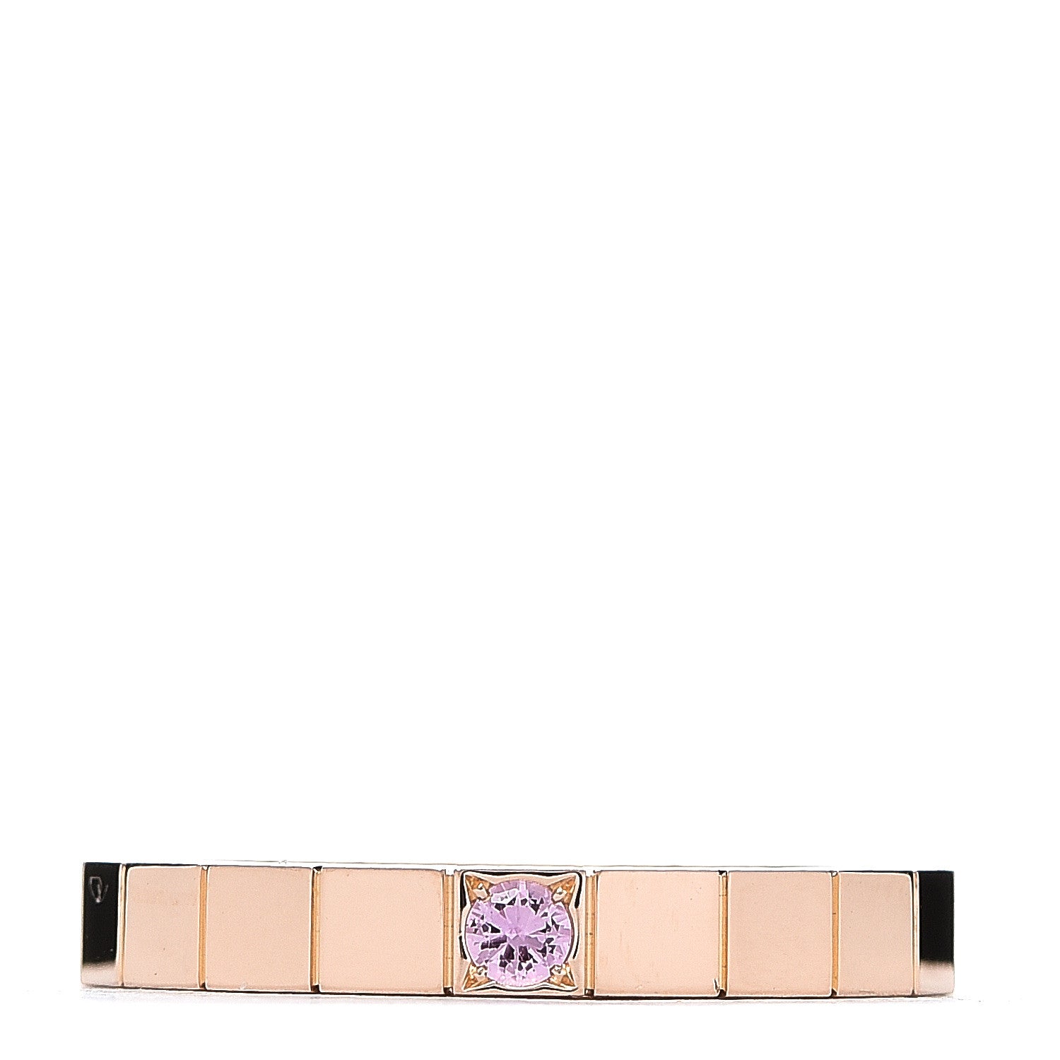 Cartier 18K Pink Gold Pink Sapphire Lanieres Ring 51 5.75 1 of 3