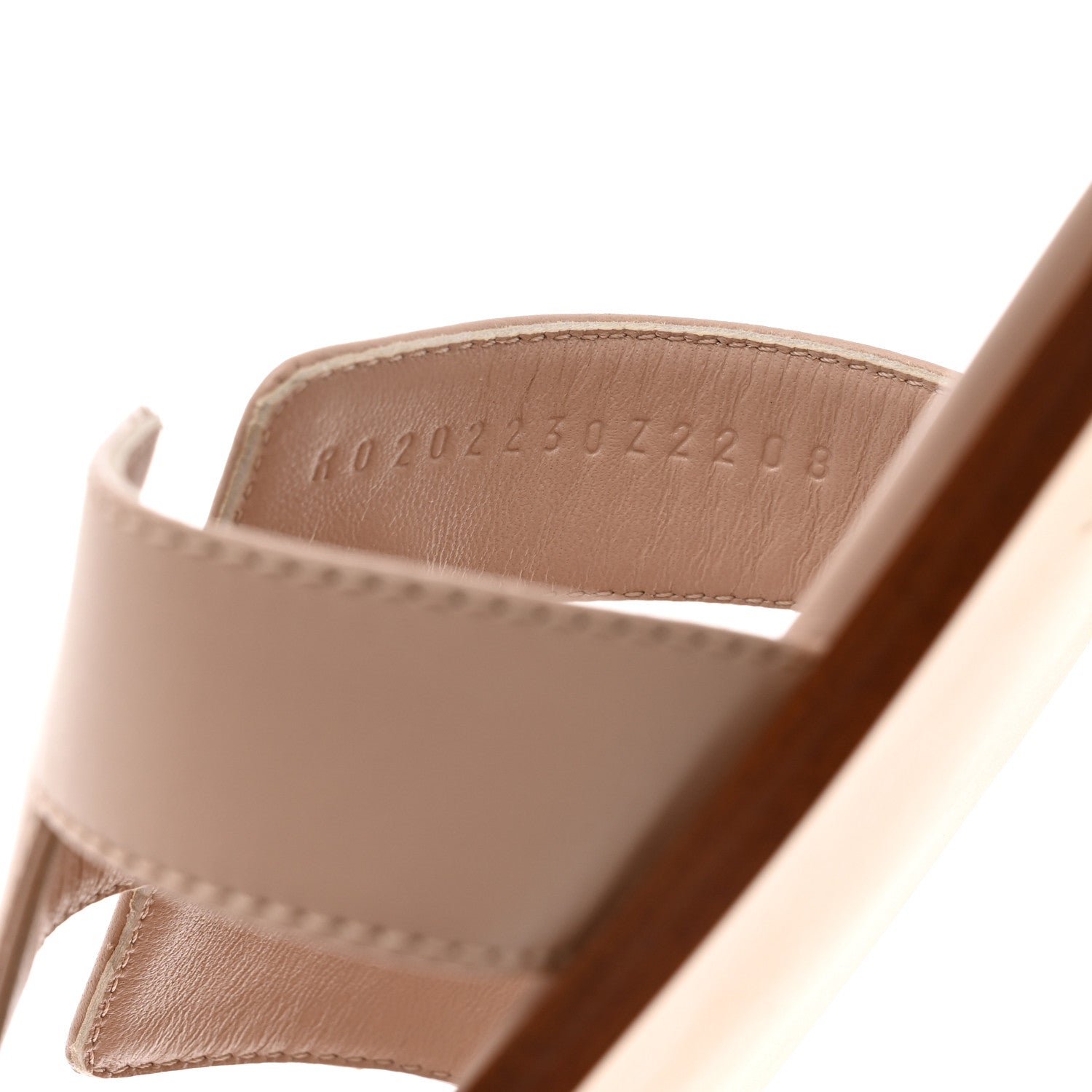 Hermes Box Calfskin Oran Sandals 41 Beige Nude 7 of 9