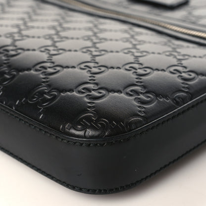 Gucci Guccissima Signature Small Messenger Bag Black 9 of 9