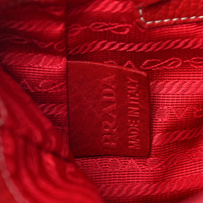 Prada Vitello Daino Rope Mini Tote Rosso 6 of 11