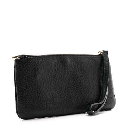 Gucci Pebbled Calfskin Soho Wristlet Black 3 of 8
