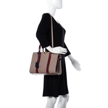 Louis Vuitton Monogram Cuir Plume Very Tote MM Mastic Raisin 2 of 9
