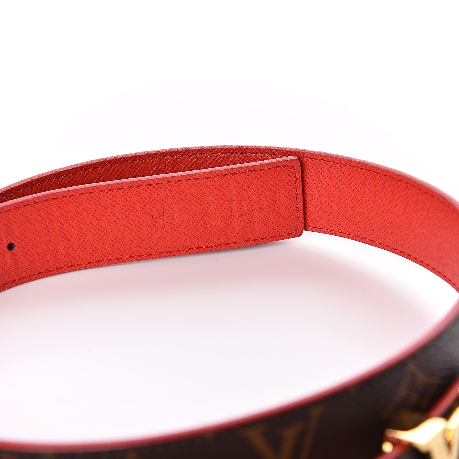 Louis Vuitton Monogram 30mm LV Initiales Reversible Belt 85 34 Coquelicot 6 of 8