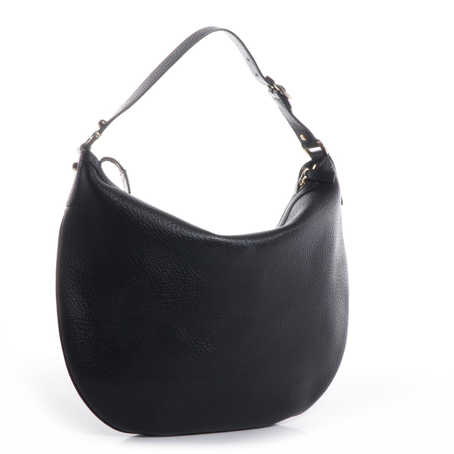Leather Blondie Web Hobo Black