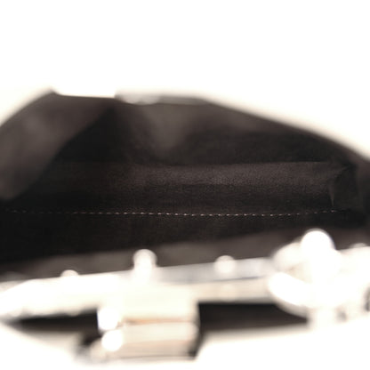 Fendi Shiny Nappa Micro Peekaboo Iconic Satchel White 5 of 11