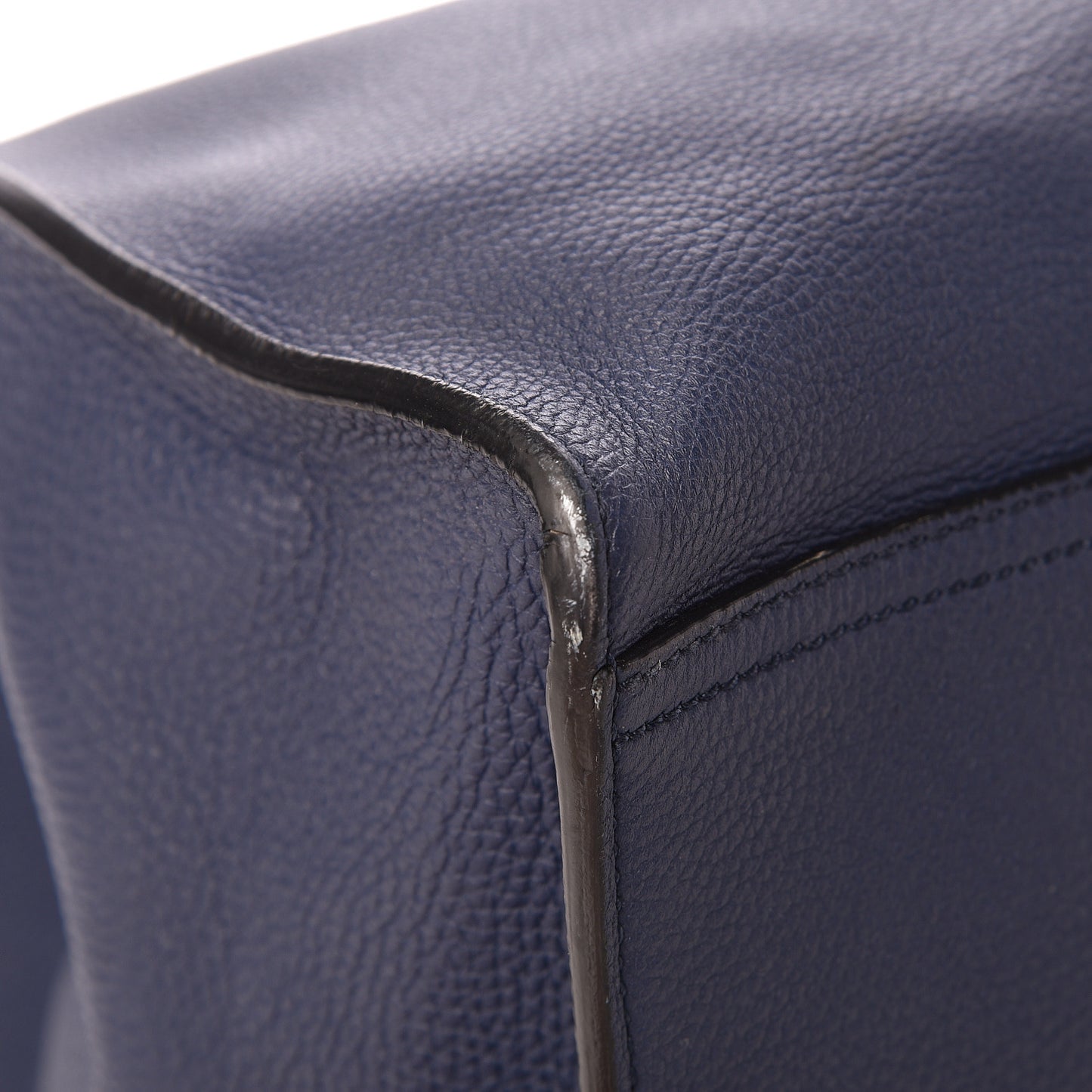 Soft Calfskin Medium Jackie Top Handle Bag Classic Blue Marine