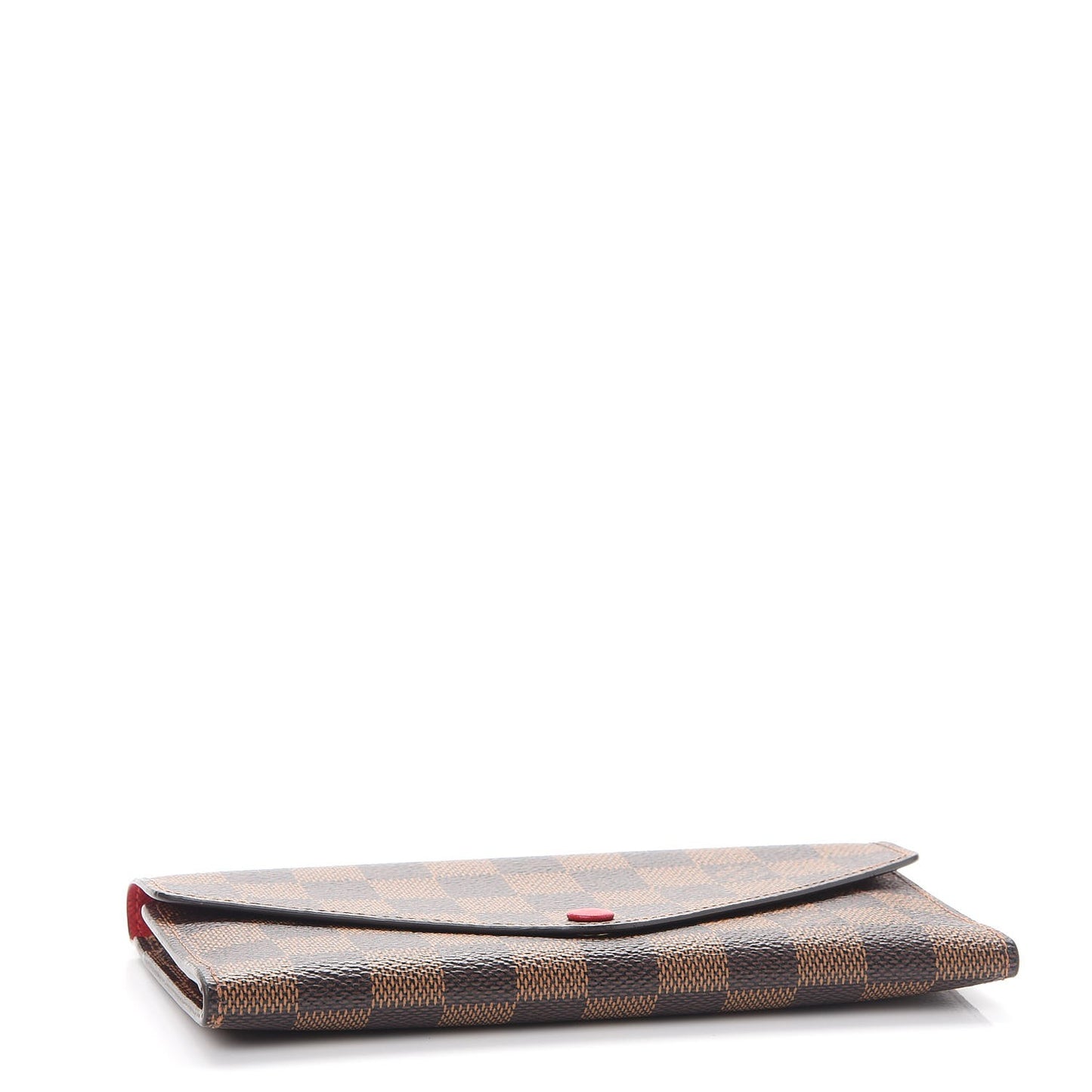 Damier Ebene Josephine Wallet Red