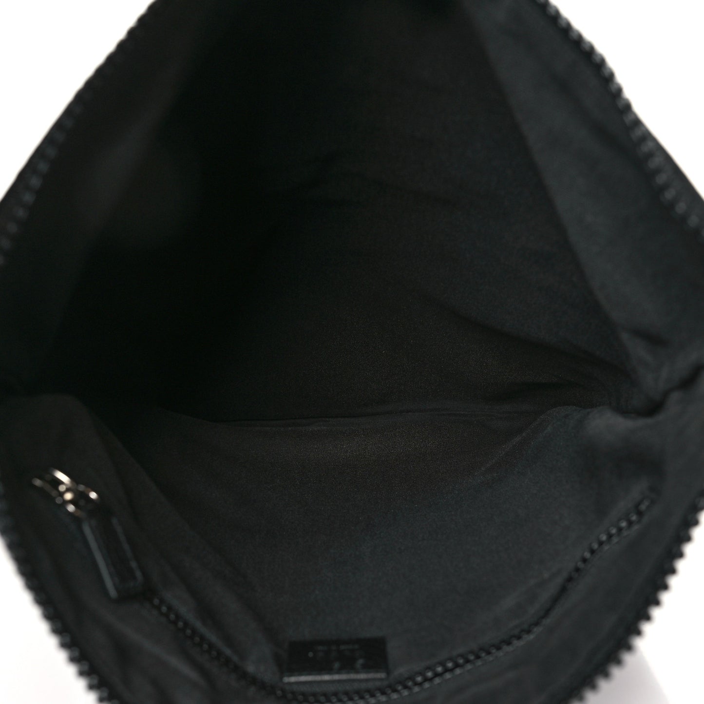 Nylon Monogram Medium Flat Messenger Bag Black