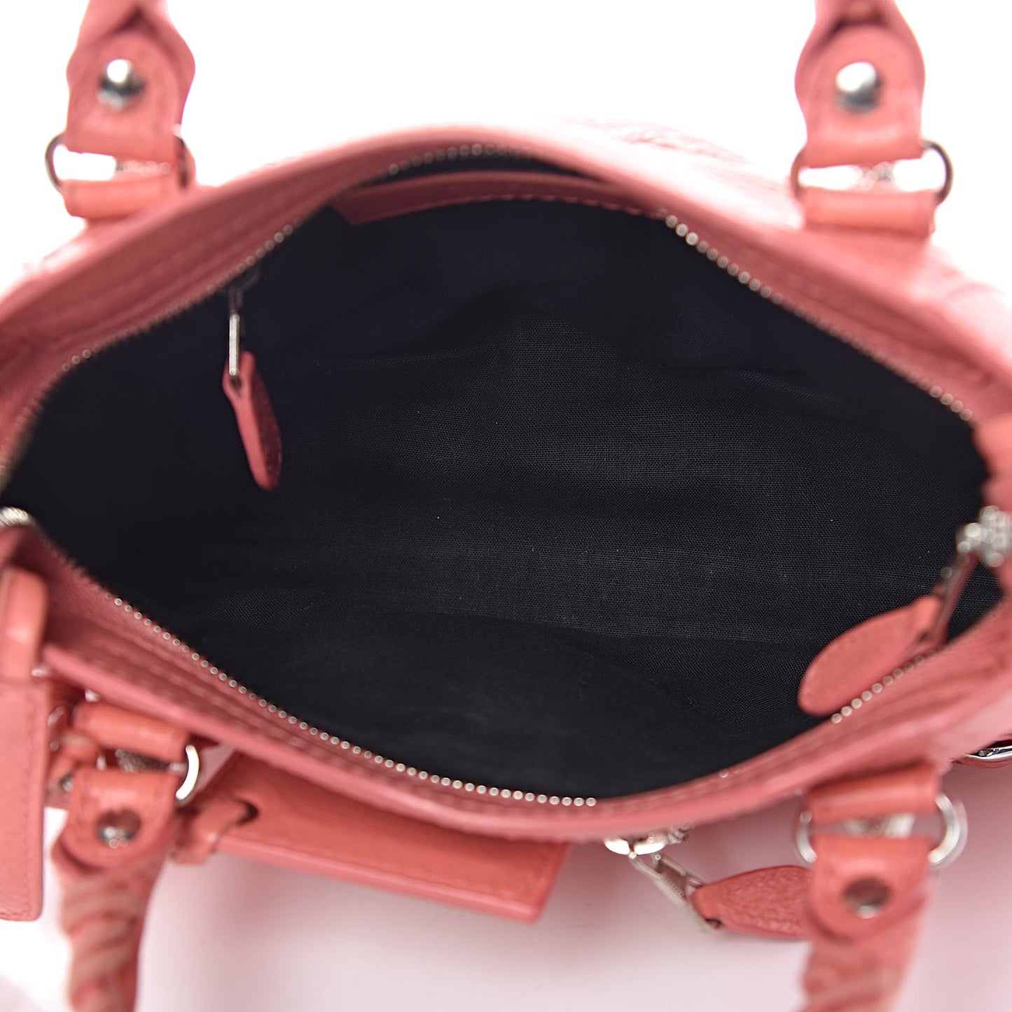 Agneau Giant 12 Silver Hardware Mini City Rose Azalee
