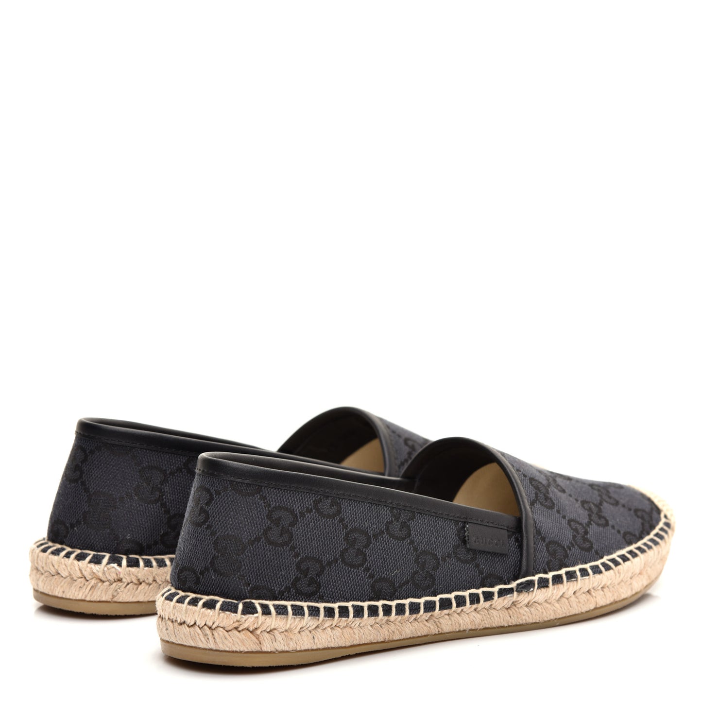 Monogram Espadrilles 37.5 Black