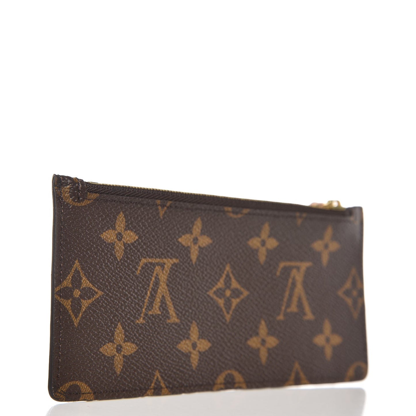 Monogram Felicie Chain Wallet Zippered Insert Rose Ballerine