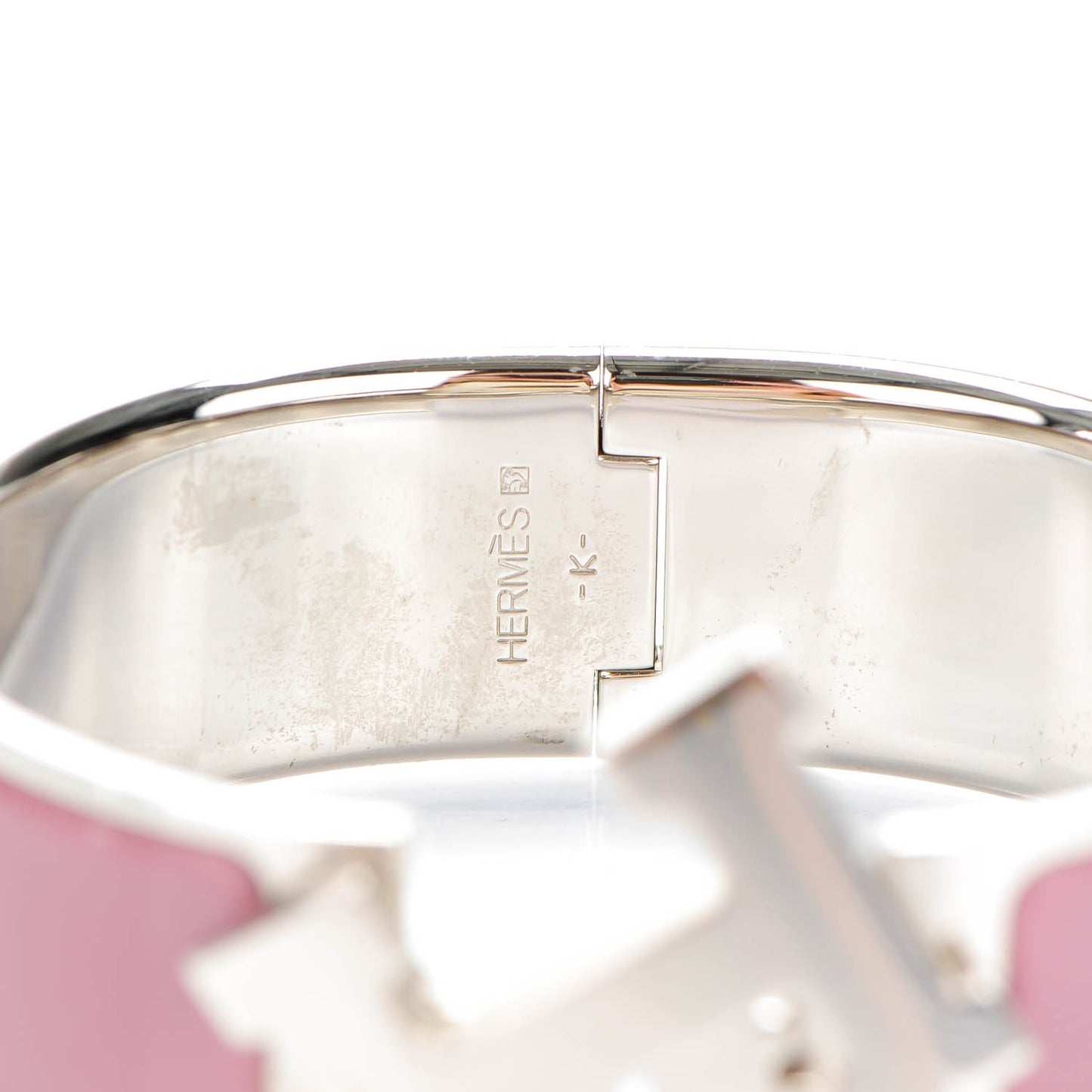 Enamel Wide Clic Clac H Bracelet Bois De Rose