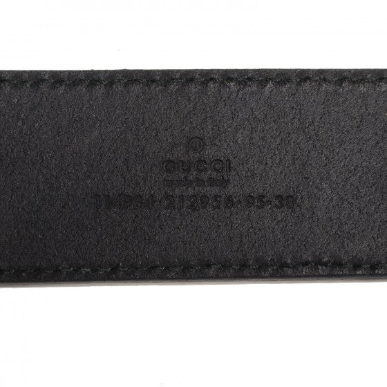 Leather Interlocking G Belt 95 38 Black