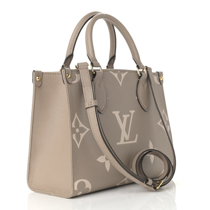 Louis Vuitton Empreinte Monogram Giant Onthego PM Tourterelle Creme 3 of 8