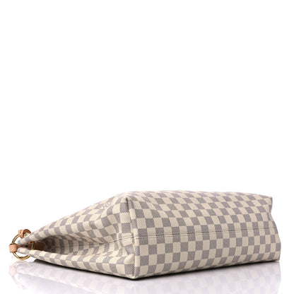 Louis Vuitton Damier Azur Graceful MM Rose Ballerine 4 of 14