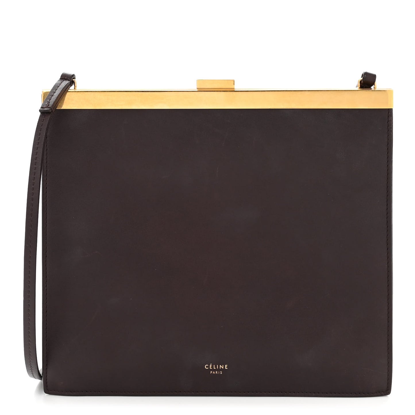 Smooth Calfskin Mini Clasp Bag Bordeaux