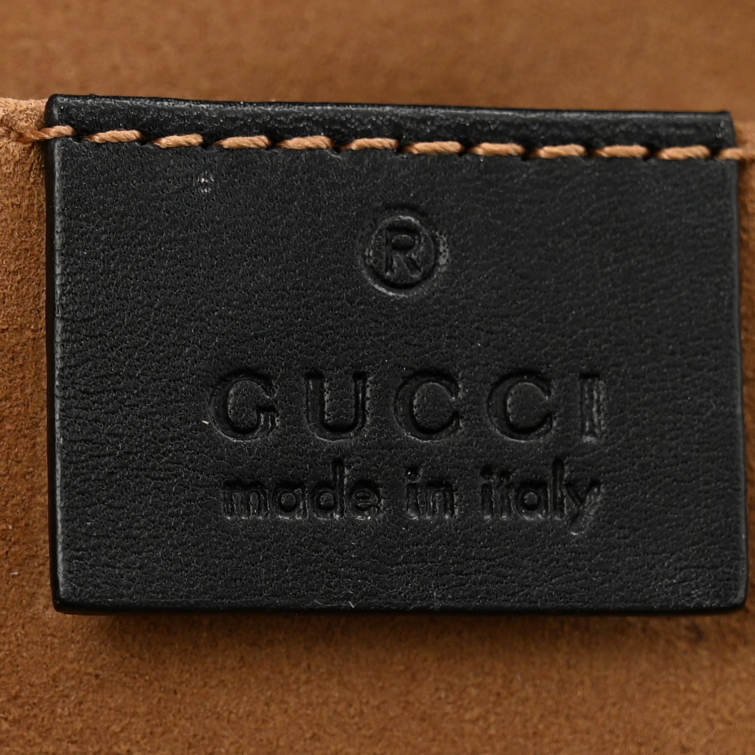 Gucci GG Supreme Monogram Calfskin Small Padlock Shoulder Bag Beige Black Cuir 6 of 14