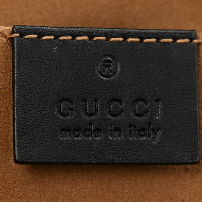 Gucci GG Supreme Monogram Calfskin Small Padlock Shoulder Bag Beige Black Cuir 6 of 14