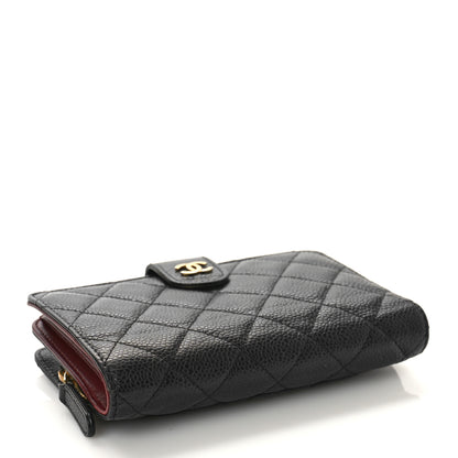 Chanel Caviar Quilted Zipped Pocket Wallet Black 4 of 11