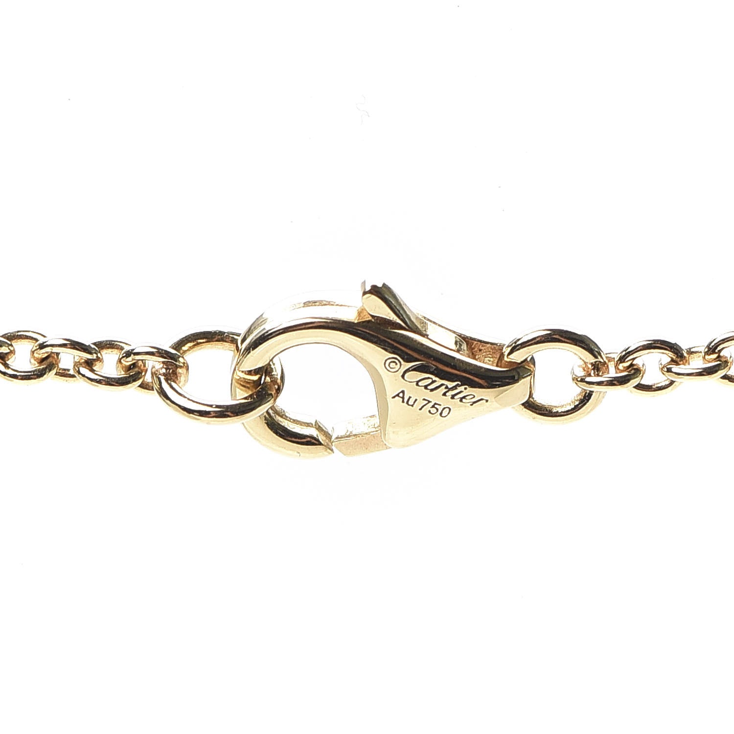 Cartier 18K Yellow Gold Interlocking LOVE Necklace 5 of 8