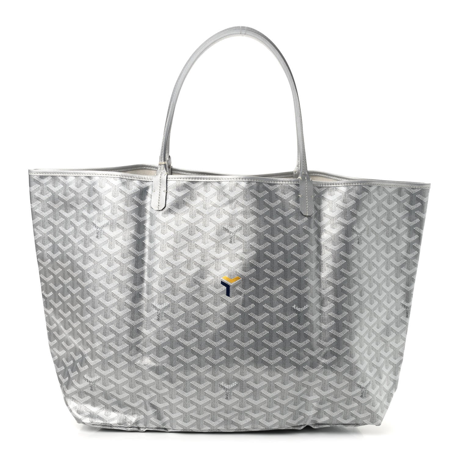 product image of GOYARD Goyardine Precious Metals Saint Louis GM Silver FASHIONPHILE