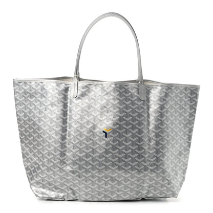 Goyard Goyardine Precious Metals Saint Louis GM Silver 1 of 10