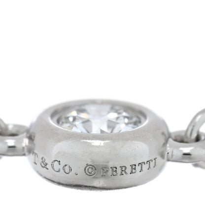 Tiffany Platinum Diamond Elsa Peretti Diamonds by the Yard Chain Ring 51 5.75 4 of 4