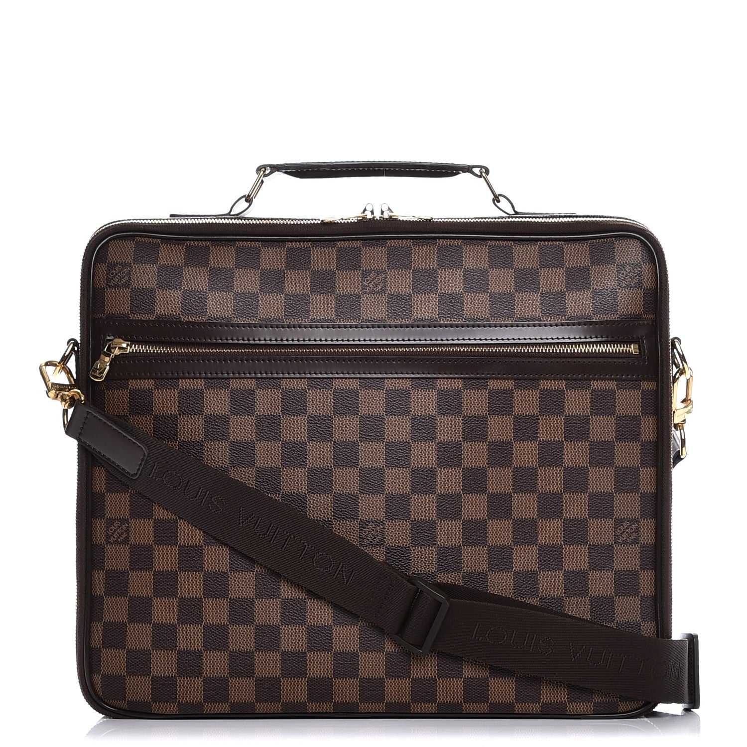 Louis Vuitton Damier Ebene Porte Ordinateur Sabana NM Computer Case 1 of 7