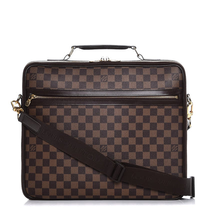 Louis Vuitton Damier Ebene Porte Ordinateur Sabana NM Computer Case 1 of 7