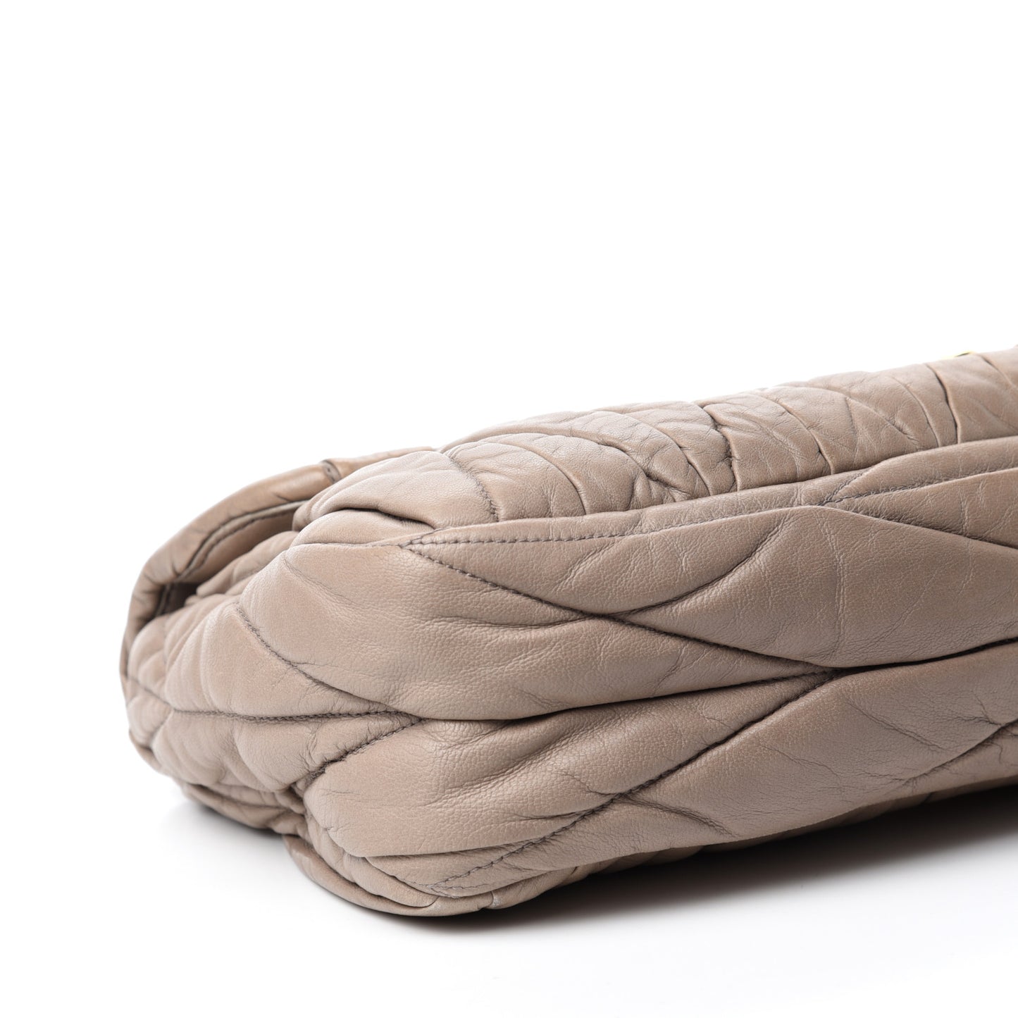 Nappa Matelasse Flap Grey