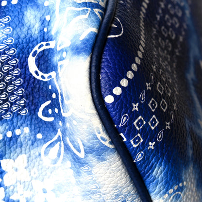 Louis Vuitton Cowhide Monogram Bandana Keepall Bandouliere 50 Blue 10 of 10