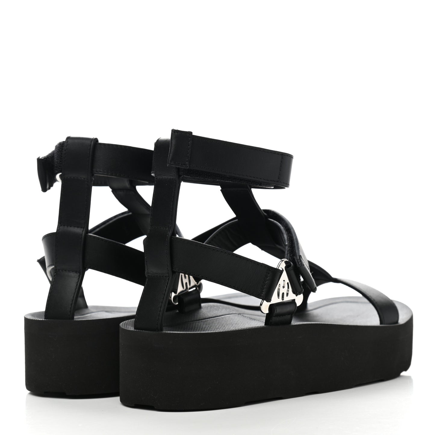 Calfskin Womens Enid Sandals 37 Black