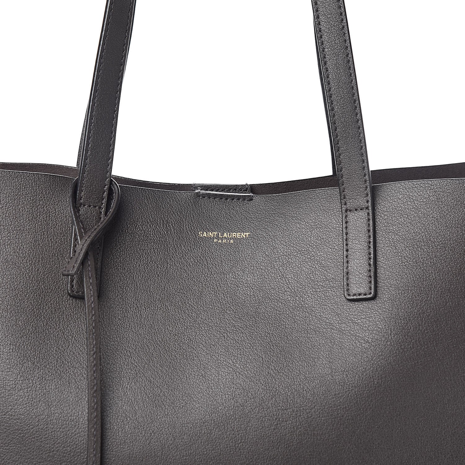 Saint Laurent Calfskin Large Shopping Tote Asphalt 12 of 12