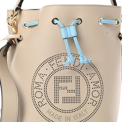 Fendi Vitello Grace F is Fendi Stamp Patch Perforated Small Mon Tresor Bucket Bag Nuvola 8 of 11
