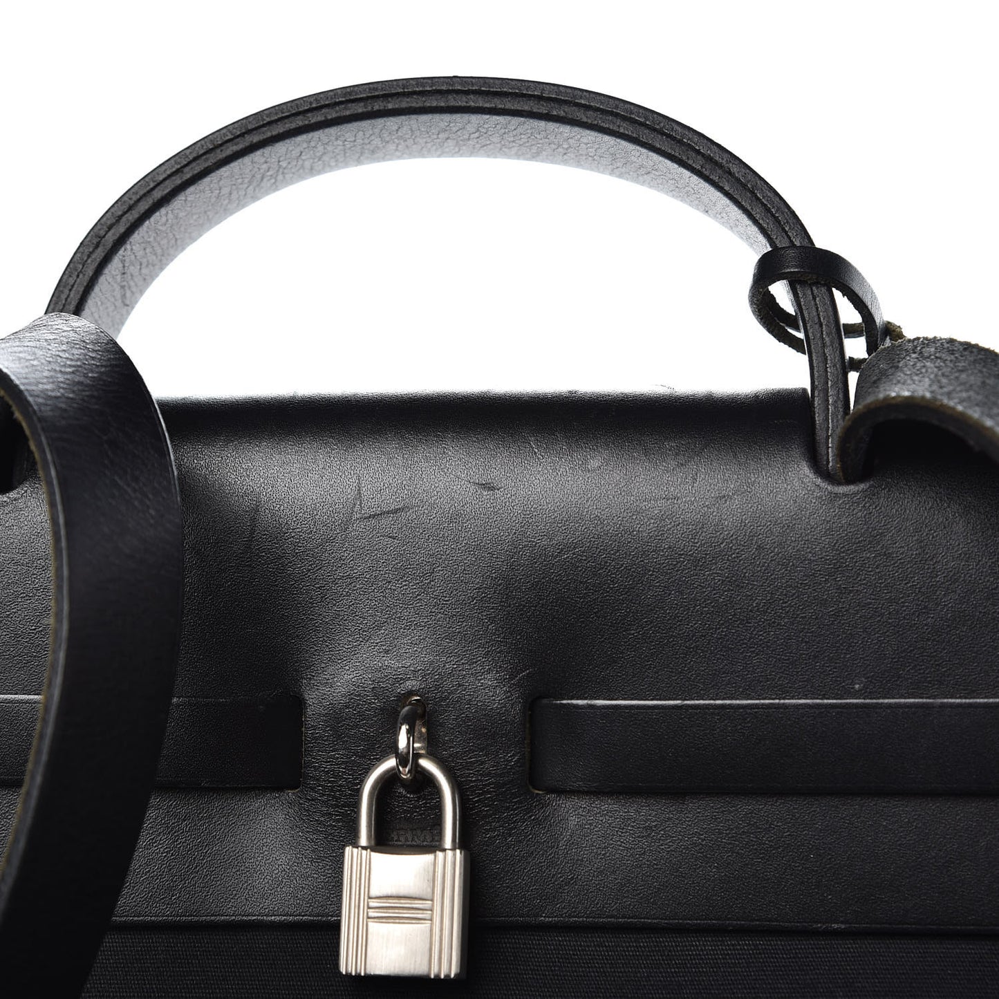 Toile Vache Calfskin Herbag 40 GM Black