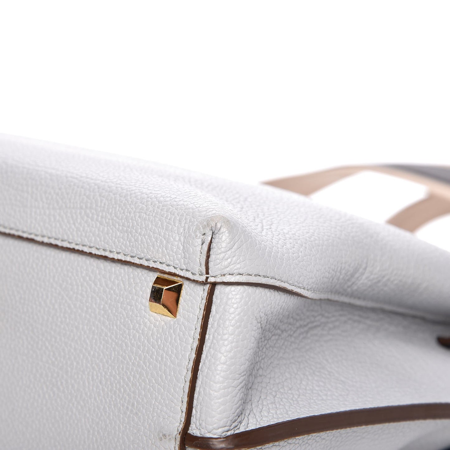 Grained Calfskin Medium Milla Tote Concrete Grey