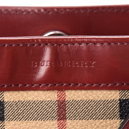 Burberry Haymarket Check Shoulder Bag Red 7 of 11