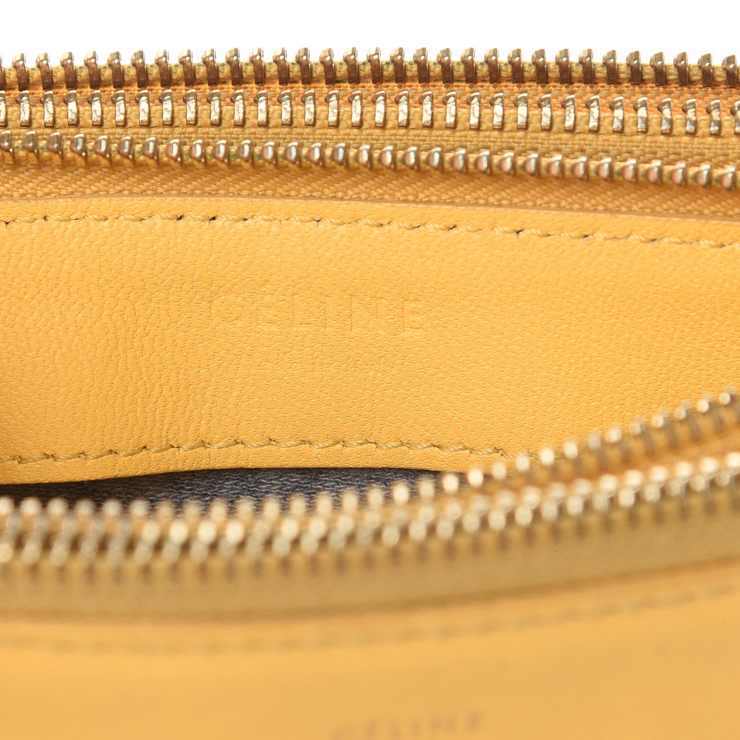 Celine Lambskin Small Trio Crossbody Bag Fluo Yellow 8 of 17