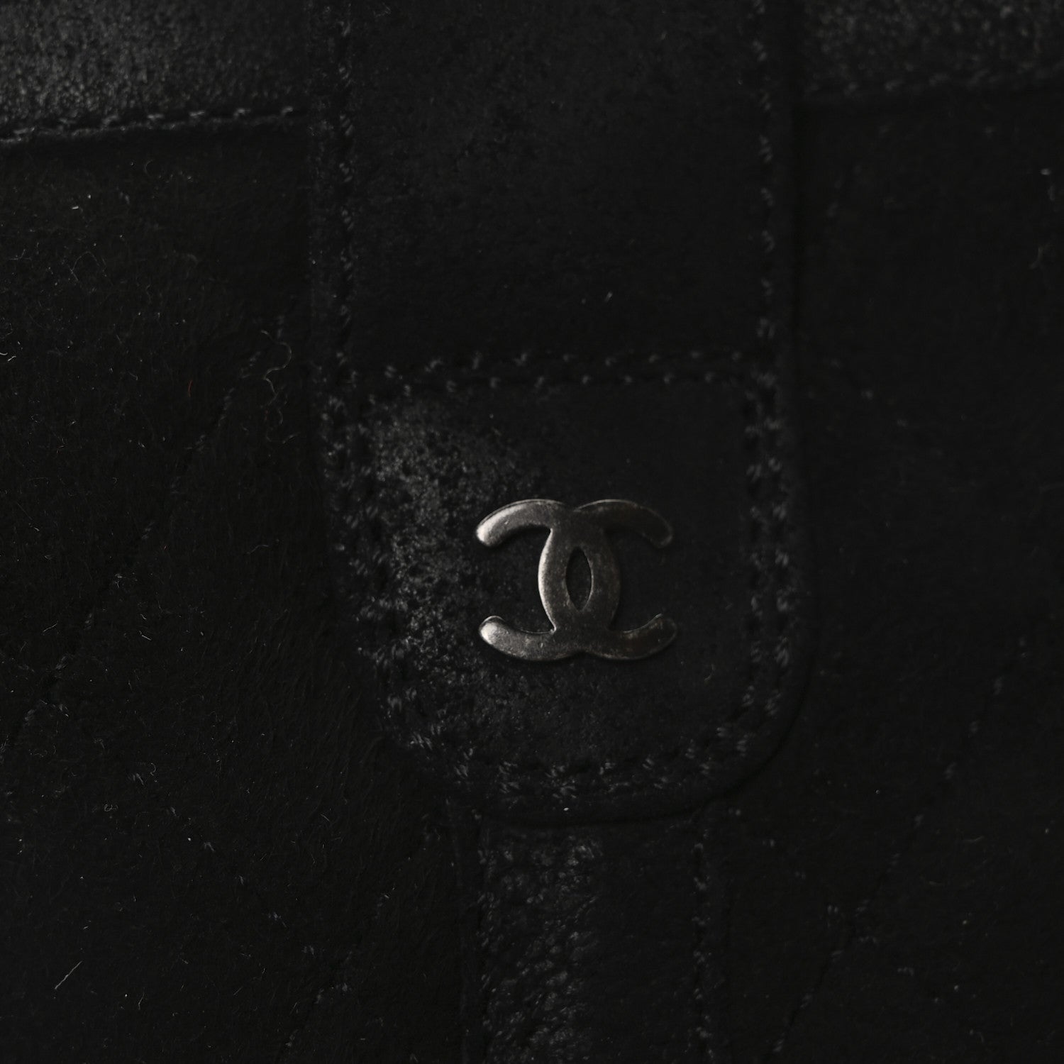 Chanel Suede Quilted High Boots 40 Black 8 of 8