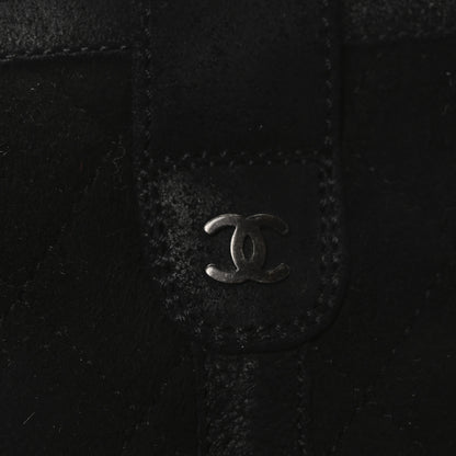 Chanel Suede Quilted High Boots 40 Black 8 of 8